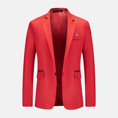Blazer con Cierre de Un Botón para Hombre | Ideal para Eventos Formales