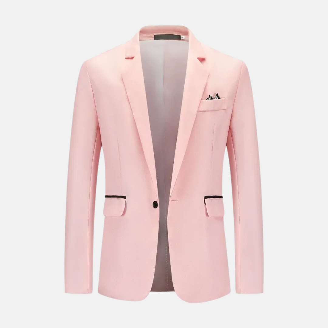 Blazer con Cierre de Un Botón para Hombre | Ideal para Eventos Formales