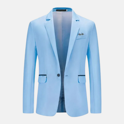 Blazer con Cierre de Un Botón para Hombre | Ideal para Eventos Formales
