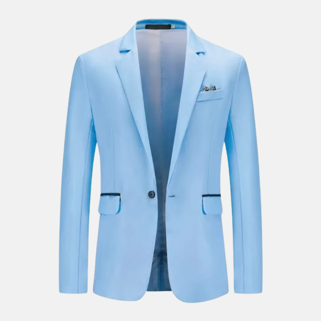Blazer de Manga Larga con Cierre de Botones para Hombre | Ideal para Uso Diario u Oficina