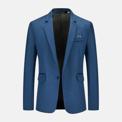 Blazer de Manga Larga con Cierre de Botones para Hombre | Ideal para Uso Diario u Oficina