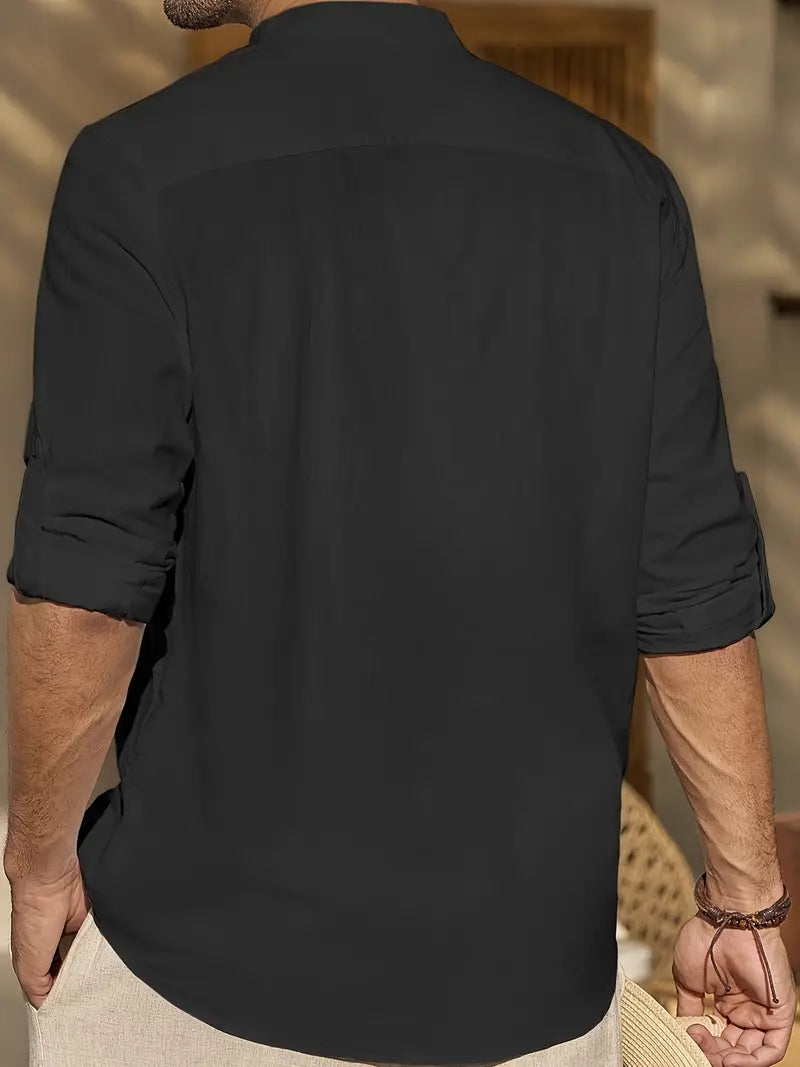Camisa de Hombre con Corte Recto para Uso Diario | Ideal para el Verano