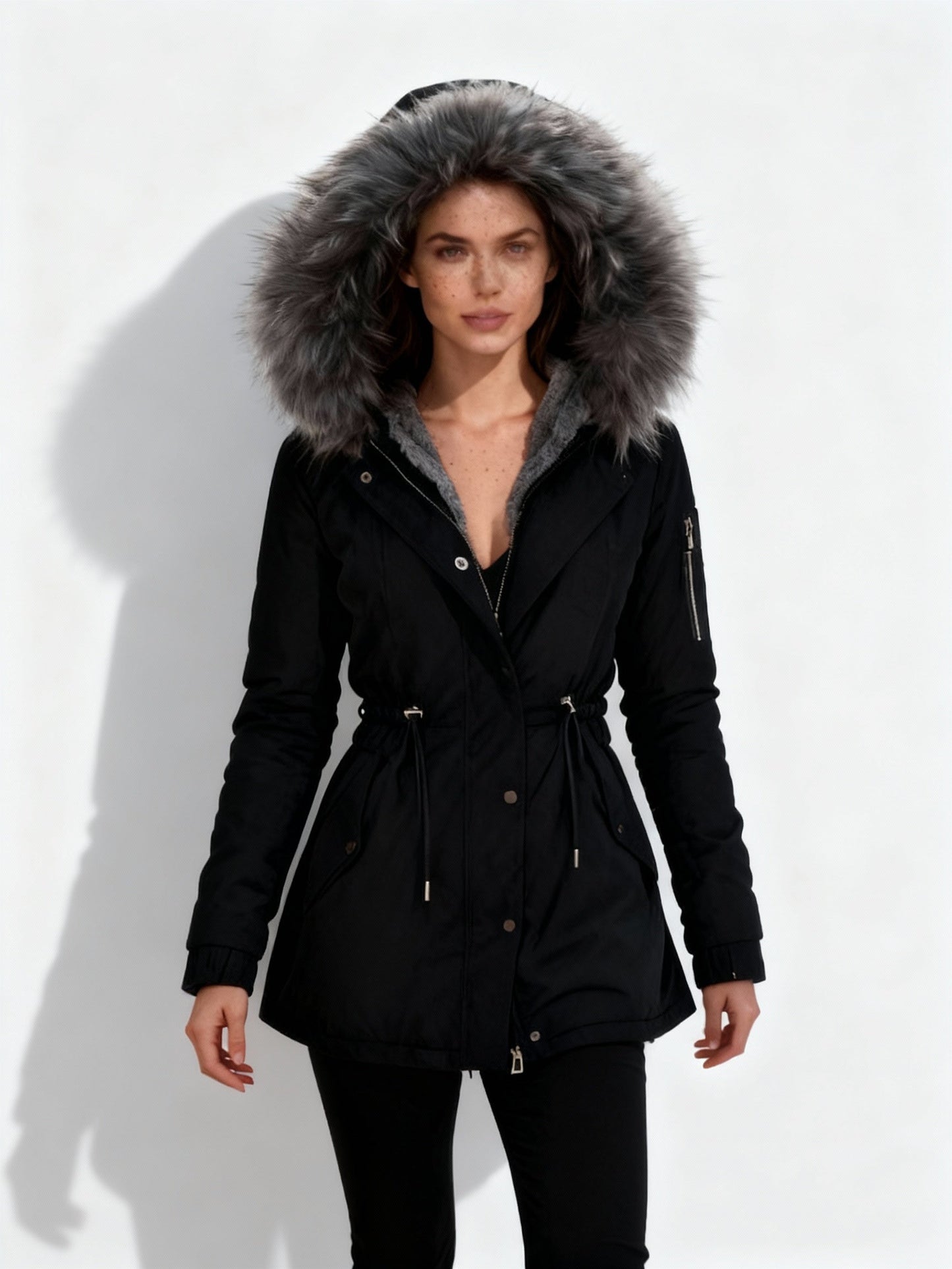 Abrigo De Invierno Con Diseño Recto Para Mujer | Ideal Para Temporada Fría