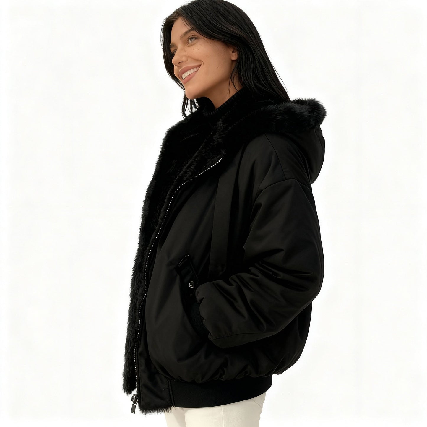 Chaqueta de Invierno Oversize con Forro Interior para Mujer | Ideal para Uso Diario en Temporada Fría