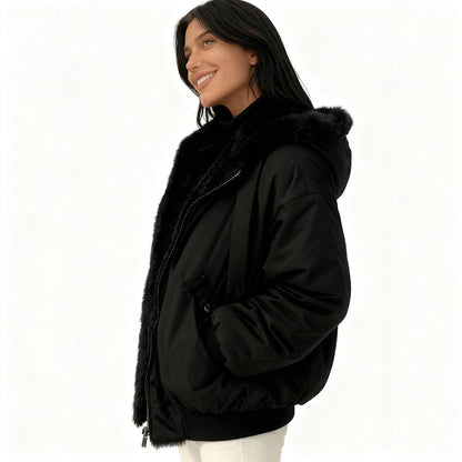 Chaqueta de Invierno Oversize con Forro Interior para Mujer | Ideal para Uso Diario en Temporada Fría