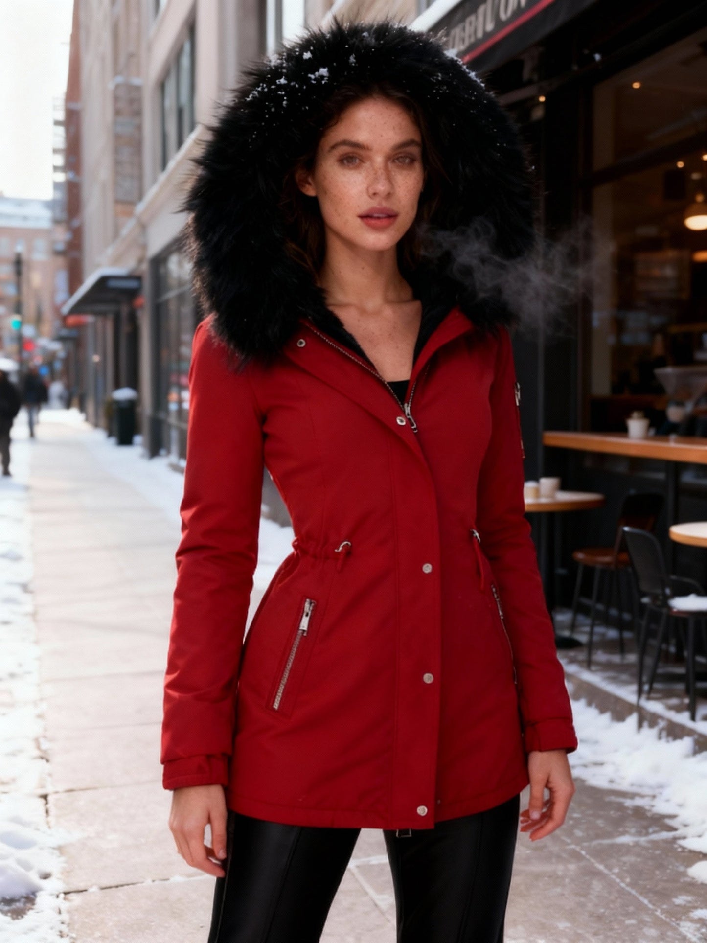 Abrigo De Invierno Con Corte Regular Para Mujer | Ideal Para Temporada Fría