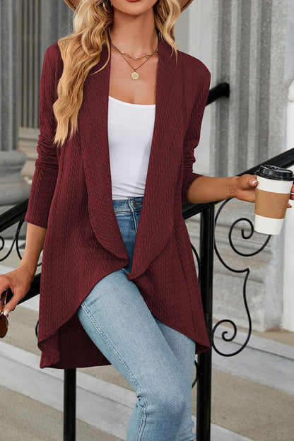 Cardigan De Corte Amplio Con Apertura Frontal Para Mujer | Ideal Para Uso Diario Y Trabajo