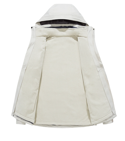 Chaqueta 3 en 1 con Capa Interior Extraíble y Capucha Ajustable para Mujer | Ideal para Varias Estaciones