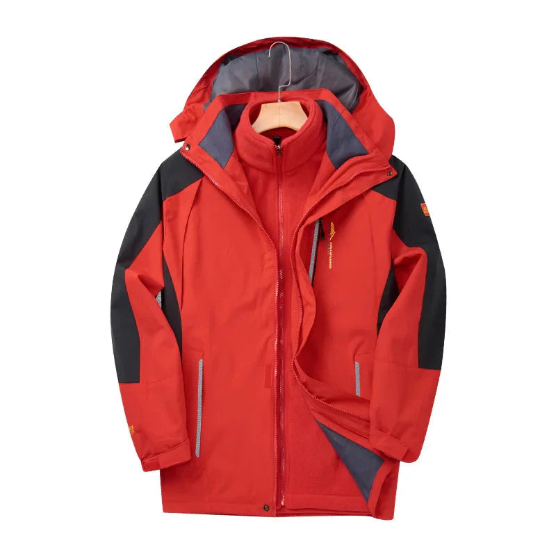 Chaqueta 3 en 1 con Capa Interior Extraíble y Capucha Ajustable para Mujer | Ideal para Varias Estaciones