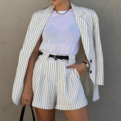 Conjunto De Blazer Y Short Coordinado Para Adultos | Ideal Para Usos Diarios Y Versátiles