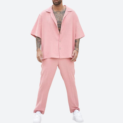 Conjunto de Dos Piezas con Manga Larga para Hombre | Ideal para Uso Diario y Salidas Informales