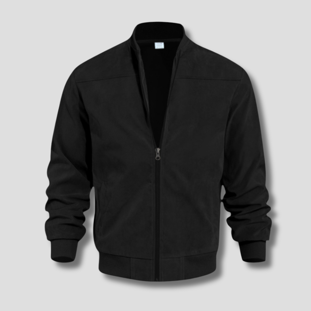 Chaqueta Bomber con Cierre de Cremallera para Adultos | Ideal para Períodos de Entretiempo