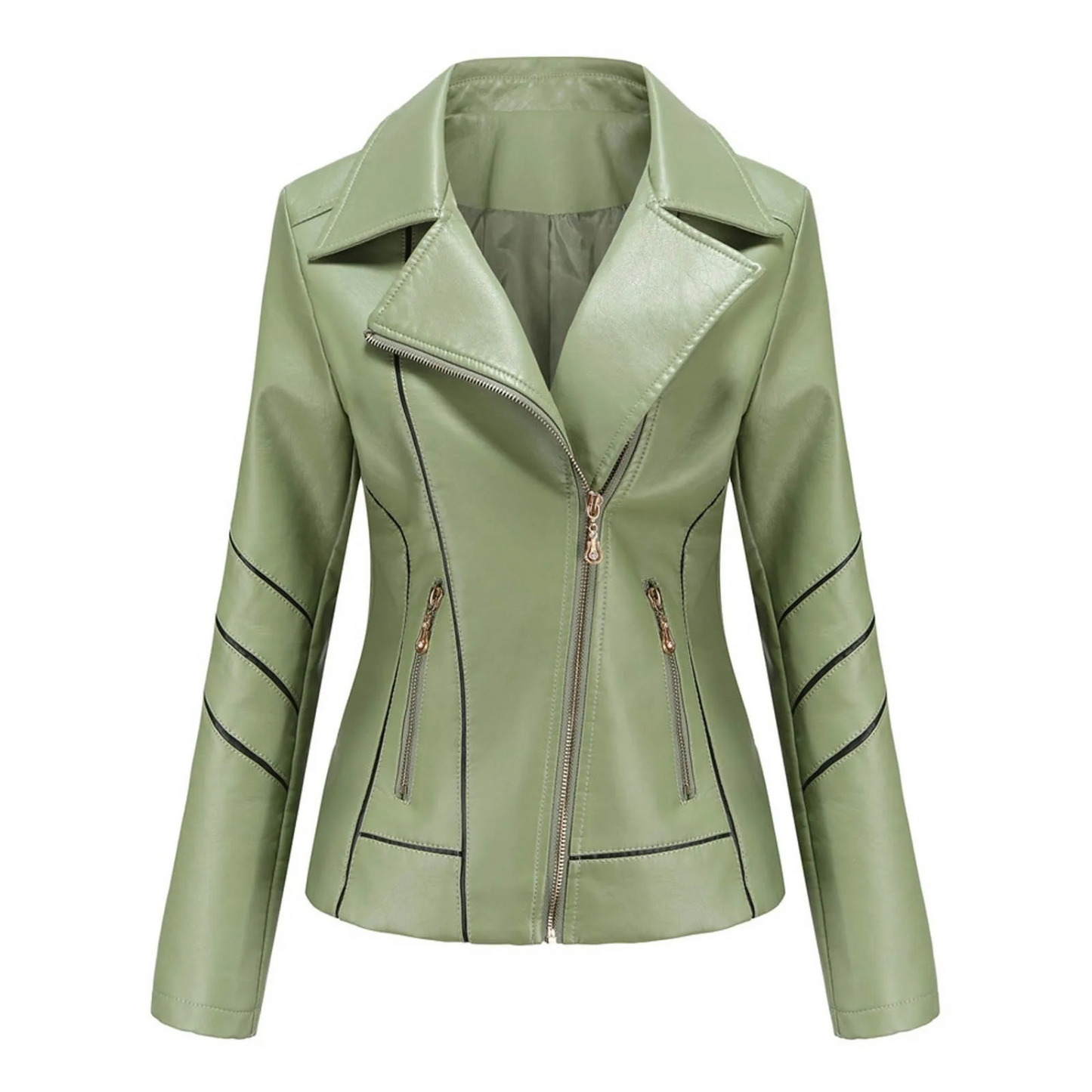 Chaqueta con Cuello Vuelto y Corte Estructurado para Mujer | Ideal para la Media Estación