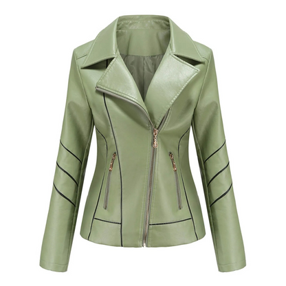 Chaqueta con Cuello Vuelto y Corte Estructurado para Mujer | Ideal para la Media Estación