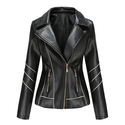 Chaqueta con Cuello Vuelto y Corte Estructurado para Mujer | Ideal para la Media Estación