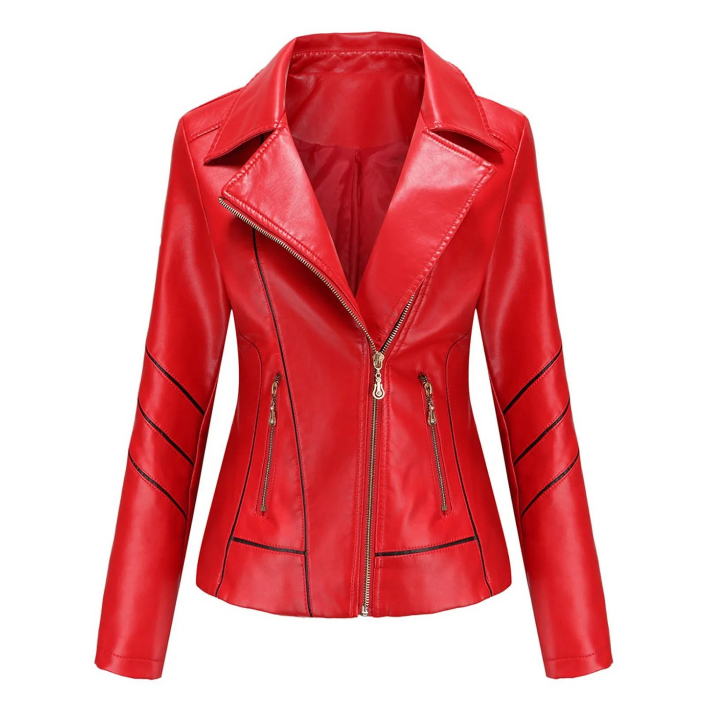 Chaqueta con Cuello Vuelto y Corte Estructurado para Mujer | Ideal para la Media Estación