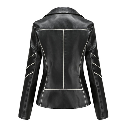 Chaqueta con Cuello Vuelto y Corte Estructurado para Mujer | Ideal para la Media Estación