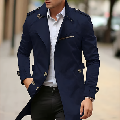 Trench Coat con Cinturón Ajustable para Adultos | Ideal para Períodos de Entretiempo