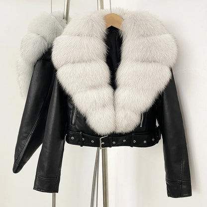 Chaqueta Aviador Corta con Cinturón Ajustable para Mujer | Ideal para Uso Diario en Días Frescos