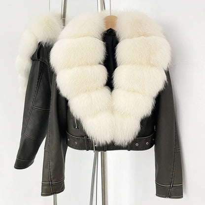 Chaqueta Aviador Corta con Cinturón Ajustable para Mujer | Ideal para Uso Diario en Días Frescos