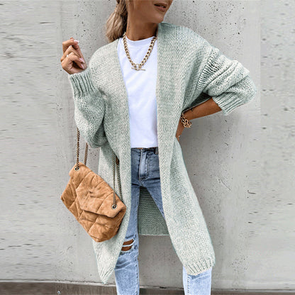 Cárdigan Largo con Corte Recto para Mujer | Ideal para el Invierno