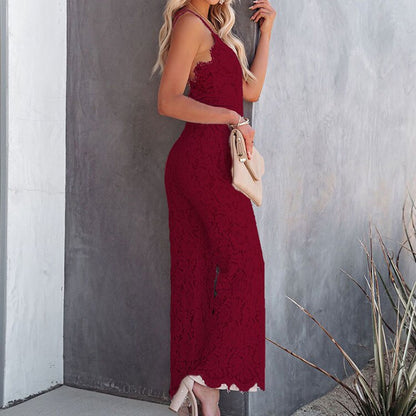 Mono Sin Mangas Con Pantalón Amplio Para Mujer | Ideal Para Reuniones Y Eventos