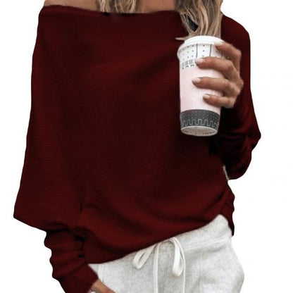 Jersey de Punto con Hombros Descubiertos para Mujer | Ideal para Ocasiones Informales