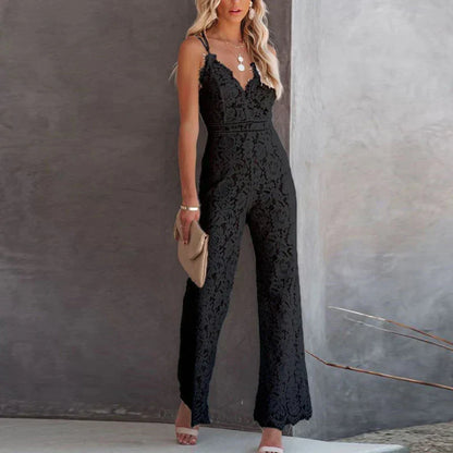 Mono Sin Mangas Con Pantalón Amplio Para Mujer | Ideal Para Reuniones Y Eventos