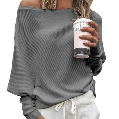 Jersey de Punto con Hombros Descubiertos para Mujer | Ideal para Ocasiones Informales