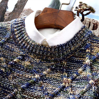 Jersey de Punto con Motivo Estructurado y Corte Recto para Hombre | Ideal para Uso Diario