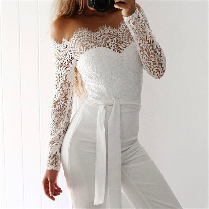 Mono Ajustado Con Detalles De Encaje Para Mujer | Ideal Para Eventos Y Reuniones