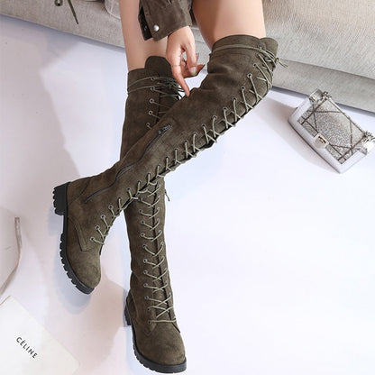 Botas Altas con Plataforma para Mujer | Ideal para Otoño e Invierno