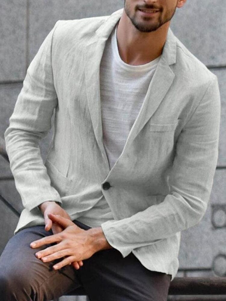 Chaqueta con Botón Único para Hombre | Ideal para Uso Formal y Diario