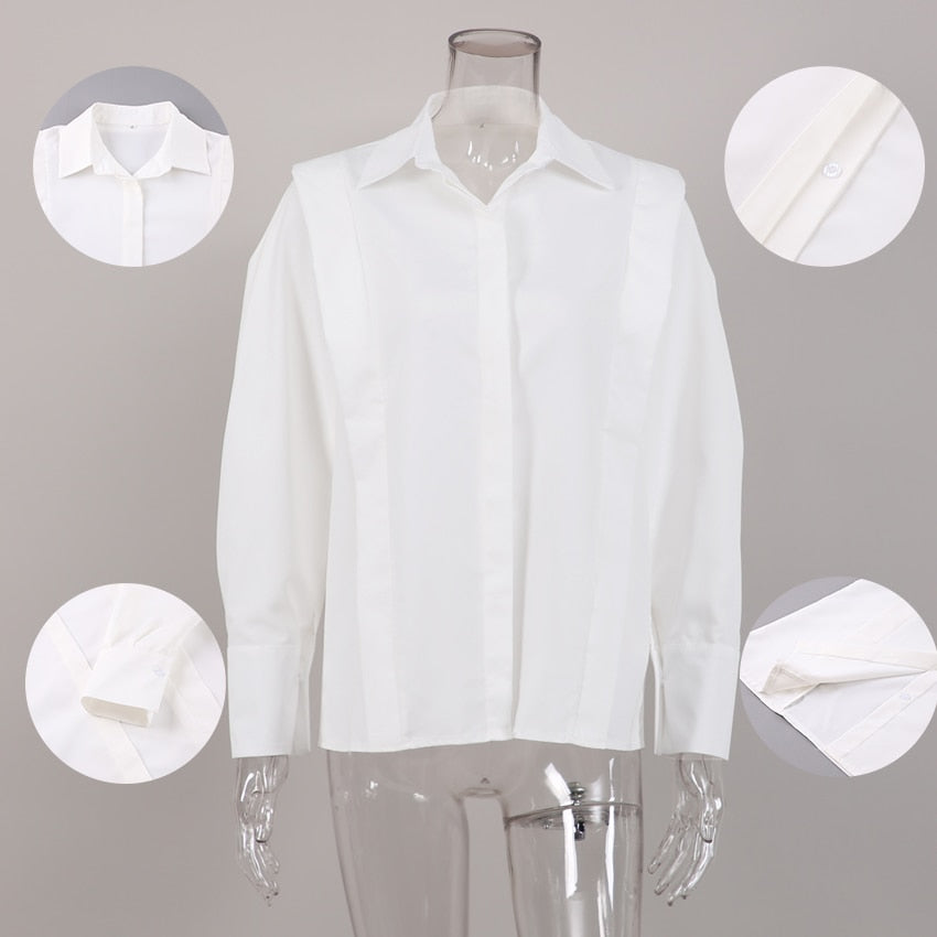 Blusa Con Cierre Abotonado Y Cuello Estructurado Para Mujer | Ideal Para Uso Profesional Y Diario