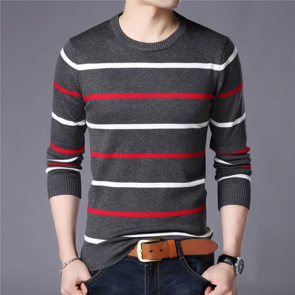 Jersey De Manga Larga Slim Para Hombre | Ideal Para Uso Diario Y Capas Intermedias