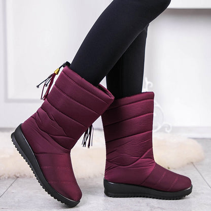 Botas Altas con Forro Interior y Suela Perfilada para Mujer | Ideal para Temporada de Invierno
