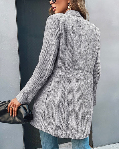 Blazer Ajustado Para Mujer con Mangas Largas y Cierre Frontal | Ideal Para Uso Diario y Diferentes Ocasiones
