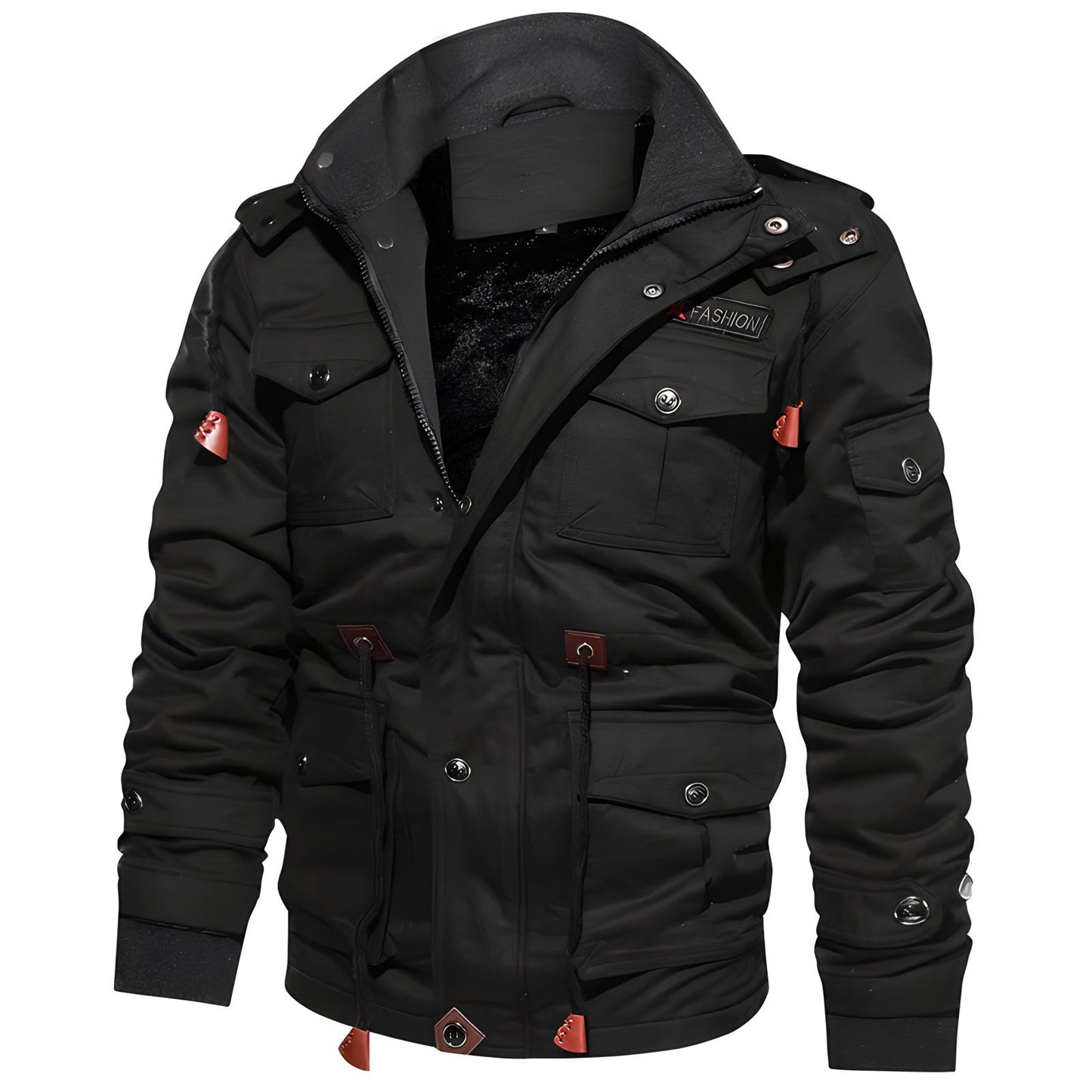 Chaqueta Táctica Con Múltiples Bolsillos Y Mangas Elásticas Para Hombre | Ideal Para Uso Diario Y Actividades Exteriores