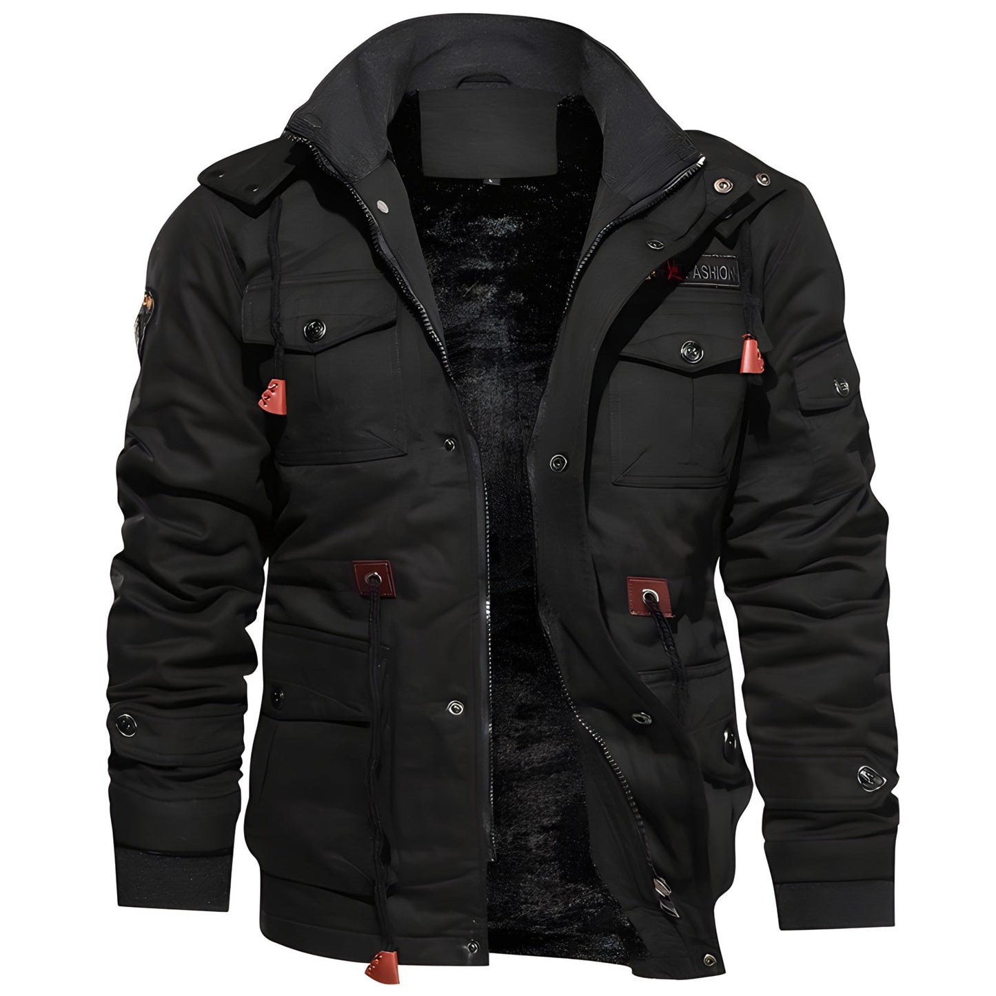Chaqueta Táctica Con Múltiples Bolsillos Y Mangas Elásticas Para Hombre | Ideal Para Uso Diario Y Actividades Exteriores