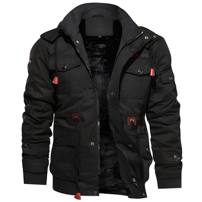 Chaqueta Táctica Con Múltiples Bolsillos Y Mangas Elásticas Para Hombre | Ideal Para Uso Diario Y Actividades Exteriores