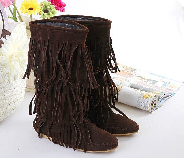Botas De Invierno Con Tacón Bajo y Diseño De Triple Capa Para Mujer | Ideal Para Clima Frío