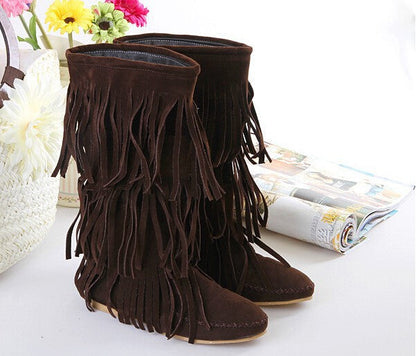 Botas De Invierno Con Tacón Bajo y Diseño De Triple Capa Para Mujer | Ideal Para Clima Frío