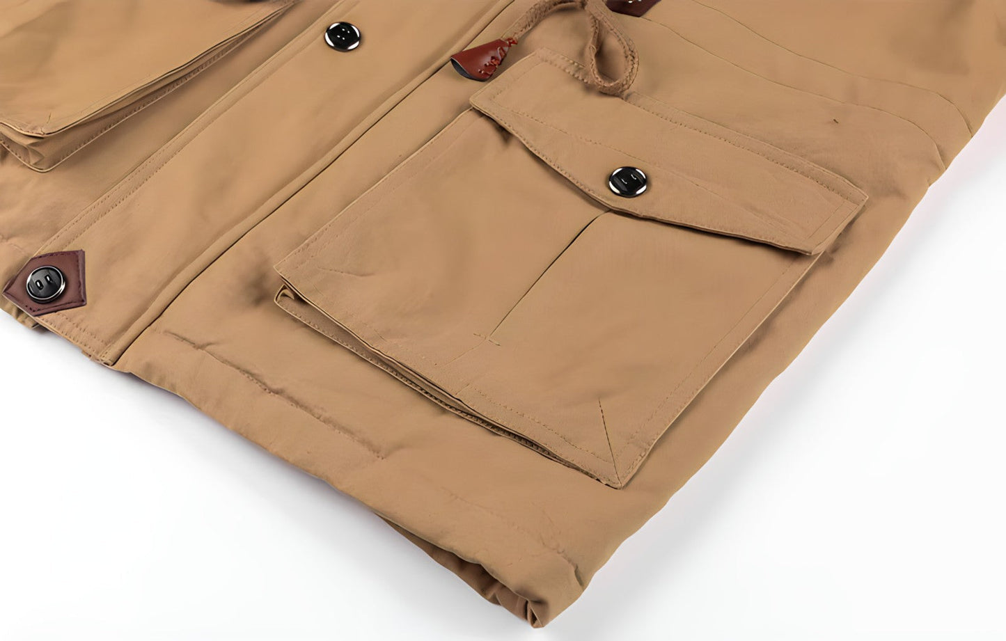 Chaqueta Táctica Con Múltiples Bolsillos Y Mangas Elásticas Para Hombre | Ideal Para Uso Diario Y Actividades Exteriores