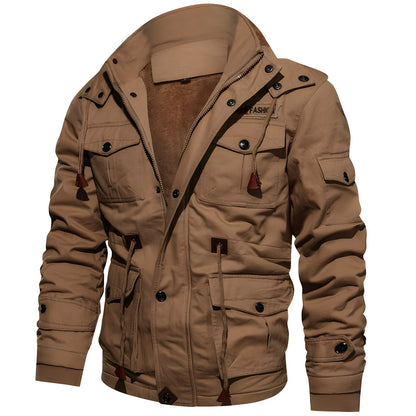 Chaqueta Táctica Con Múltiples Bolsillos Y Mangas Elásticas Para Hombre | Ideal Para Uso Diario Y Actividades Exteriores