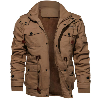Chaqueta Táctica Con Múltiples Bolsillos Y Mangas Elásticas Para Hombre | Ideal Para Uso Diario Y Actividades Exteriores