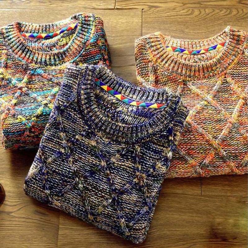 Jersey de Punto con Motivo Estructurado y Corte Recto para Hombre | Ideal para Uso Diario