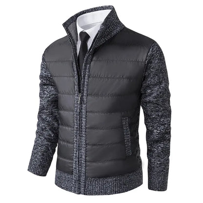 Chaqueta con Cuerpo Acolchado y Mangas de Punto para Hombre | Ideal para Entretiempo