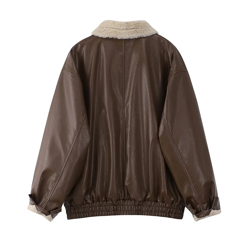 Abrigo De Invierno Con Ajuste Holgado Y Diseño Liso Para Mujer | Ideal Para Invierno