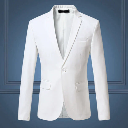 Blazer con Cuello Clásico y Corte Estándar para Hombre | Ideal para Uso Diario y Formal