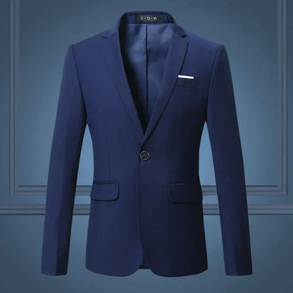 Blazer con Cuello Clásico y Corte Estándar para Hombre | Ideal para Uso Diario y Formal